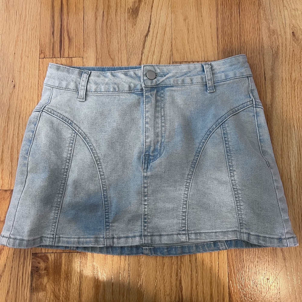 Denim Mini Skirt